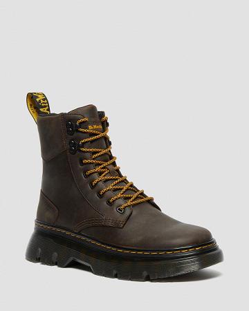 Dr Martens Tarik Crazy Horse Læder Fritidsstøvler Dame Mørkebrune | DK 93BEX